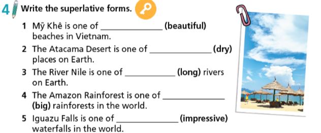 Tiếng Anh 7 Right On Unit 5 Grammar 5b