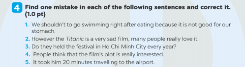 Giải SBT Tiếng Anh 7 Global Success Test Yourself 3