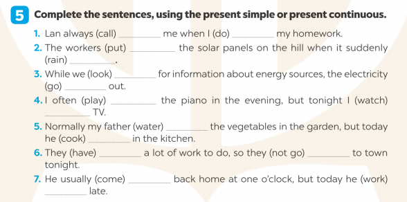 Giải SBT Tiếng Anh 7 Global Success Unit 10 Vocabulary & Grammar