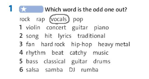 Tiếng Anh 7 Friends Plus Workbook Unit 7 Vocabulary