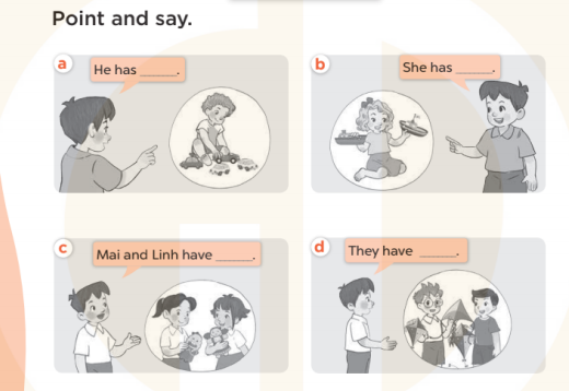 Sách bài tập Tiếng Anh lớp 3 Unit 17 Our toys