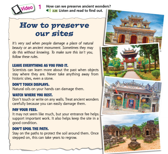 Tiếng Anh 7 Right On Unit 5 CLIL