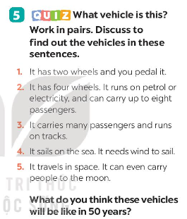 Unit 11 lớp 7 Getting Started sách Global Success