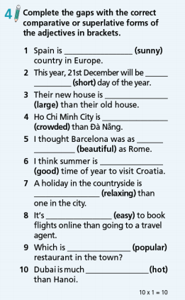 Tiếng Anh 7 Right On Unit 5 Progress Check