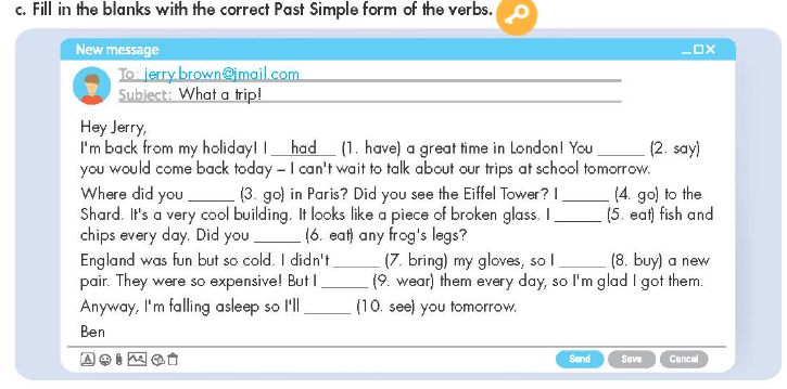 Tiếng Anh 7 Smart World Unit 9 Lesson 2