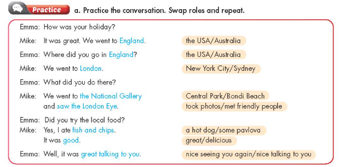 Tiếng Anh 7 Smart World Unit 9 Lesson 2