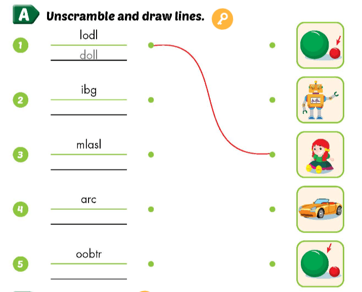 Sách bài tập Tiếng Anh 3 Smart Start Unit 7 Lesson 1