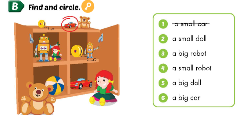 Sách bài tập Tiếng Anh 3 Smart Start Unit 7 Lesson 1