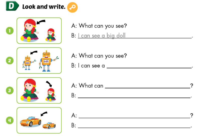 Sách bài tập Tiếng Anh 3 Smart Start Unit 7 Lesson 1