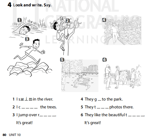 Sách bài tập Tiếng Anh 3 Wonderful World Unit 10 Lesson 1