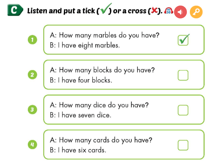 Sách bài tập Tiếng Anh 3 Smart Start Unit 7 Lesson 2