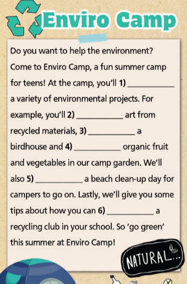 Giải sách bài tập Tiếng Anh lớp 7 Right On Unit 6 Be green