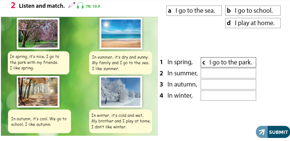 Tiếng Anh 3 Wonderful World Unit 10 Lesson 3