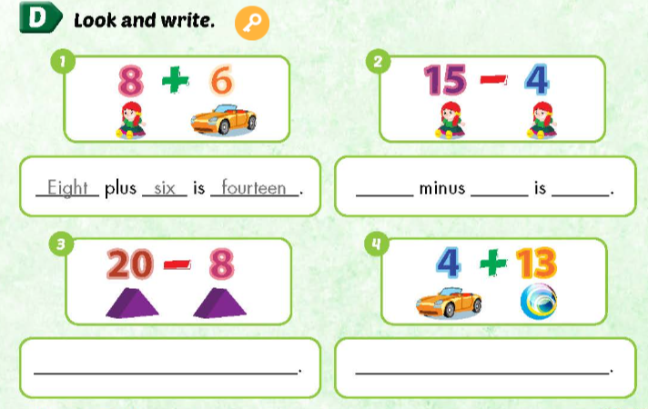 Sách bài tập Tiếng Anh 3 Smart Start Unit 7 Math