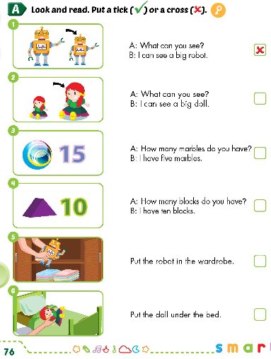 Sách bài tập Tiếng Anh 3 Smart Start Unit 7 Review and Practice