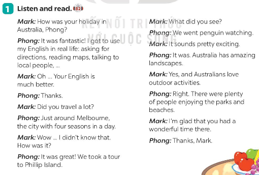 Unit 12 lớp 7 Getting Started sách Global Success