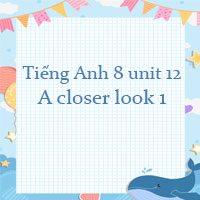 Tiếng Anh 8 unit 12 A closer look 1