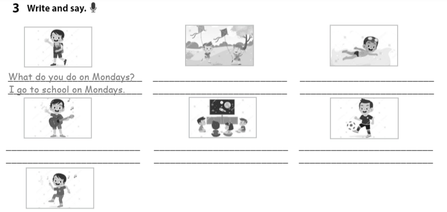 Sách bài tập Tiếng Anh lớp 3 Wonderful World Unit 11 Lesson 1