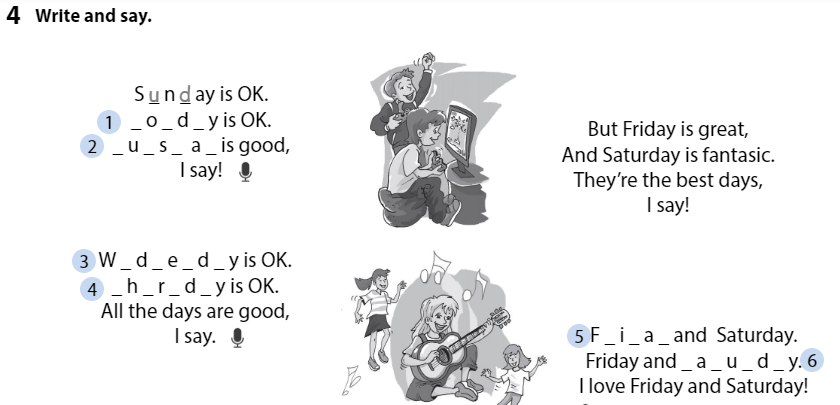 Sách bài tập Tiếng Anh lớp 3 Wonderful World Unit 11 Lesson 1