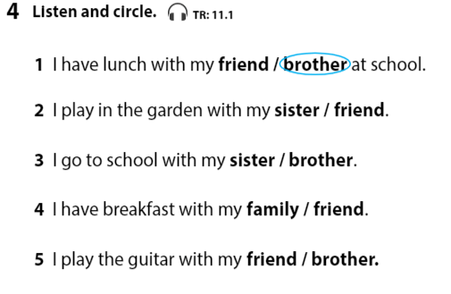 Sách bài tập Tiếng Anh lớp 3 Wonderful World Unit 11 Lesson 2