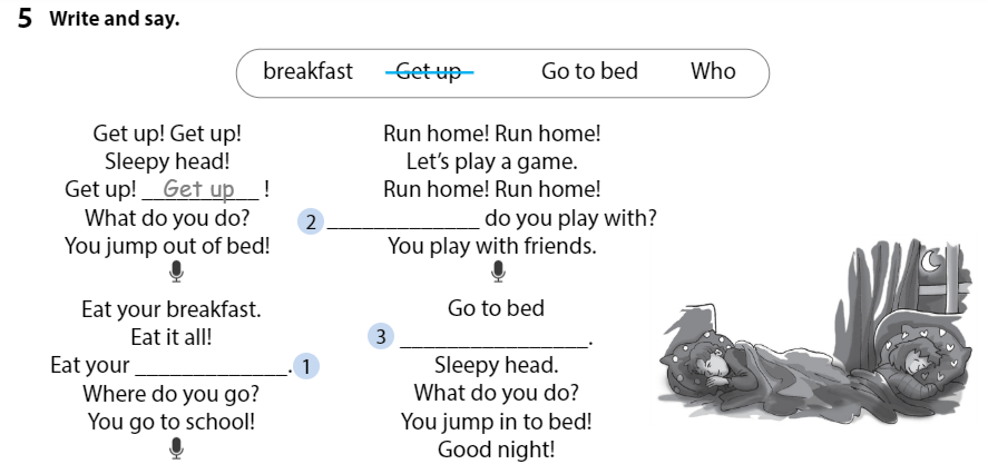 Sách bài tập Tiếng Anh lớp 3 Wonderful World Unit 11 Lesson 2