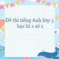 Đề thi tiếng Anh lớp 5 học kì 2 số 2