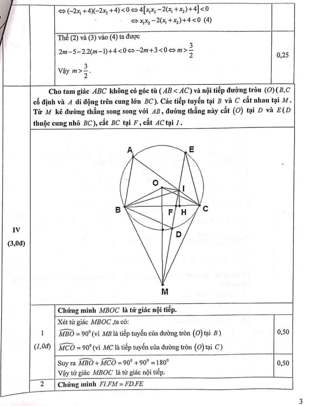 Đề thi học kì 2 Toán 9
