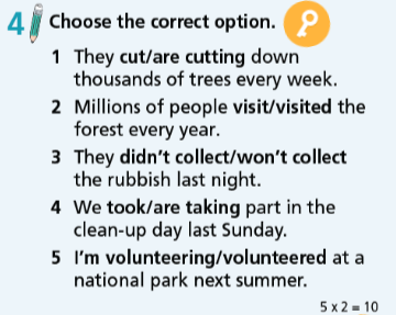 Tiếng Anh 7 Right On Unit 6 Progress Check