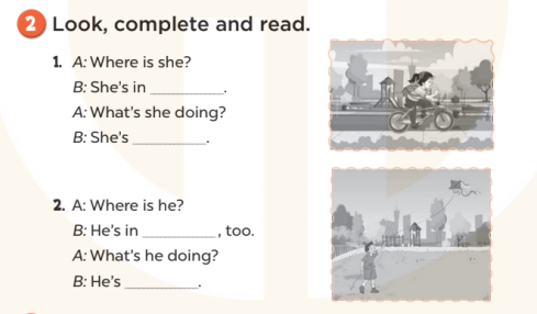 Sách bài tập Tiếng Anh 3 Unit 19 Ourdoor activities