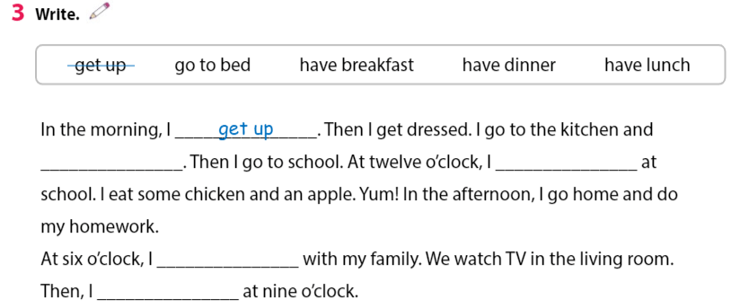 Tiếng Anh 3 Wonderful World Review 6 Part 1