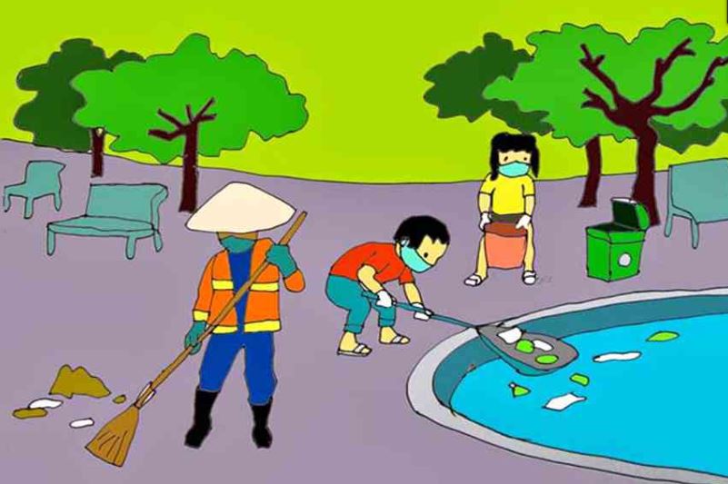 Kể lại một việc làm góp phần giữ gìn trường lớp xanh sạch đẹp