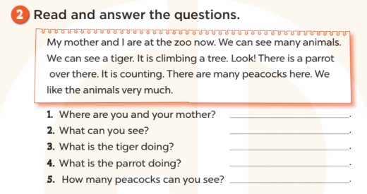 Sách bài tập Tiếng Anh 3 Unit 20 At the zoo