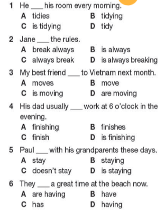 tieng anh 11 bright workbook unit 1 1b grammar 1*457414