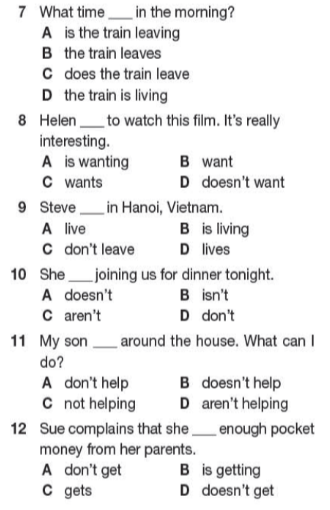 tieng anh 11 bright workbook unit 1 1b grammar 2*457412