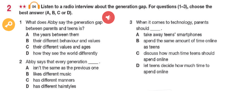 Tiếng Anh 11 Bright Workbook Unit 1 1c Listening