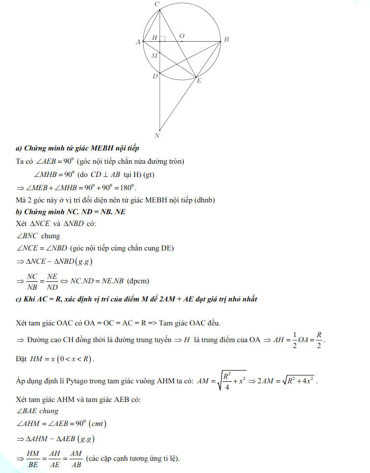 Đáp án đề thi tuyển sinh lớp 10 môn Toán 2023 Bạc Liêu