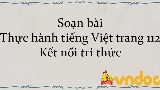Soạn bài Thực hành tiếng Việt trang 112 Kết nối tri thức