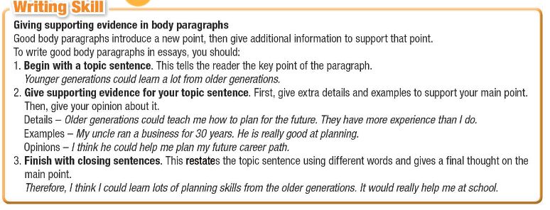 Tiếng Anh 11 i-Learn Smart World Workbook Unit 2 Lesson 3