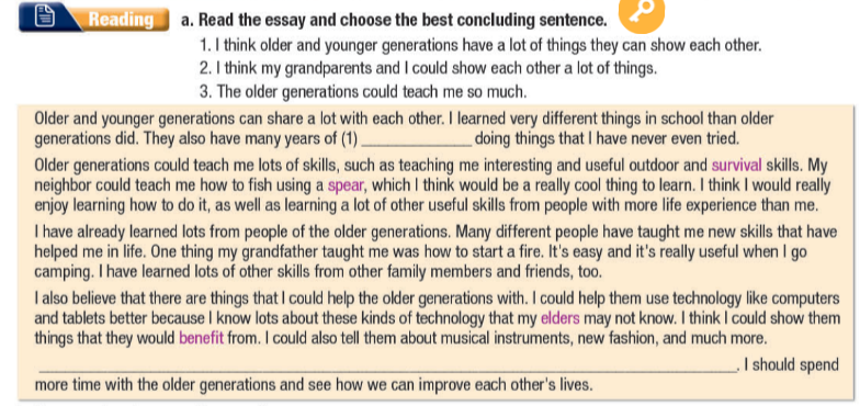 Tiếng Anh 11 Smart World Unit 2 Lesson 3