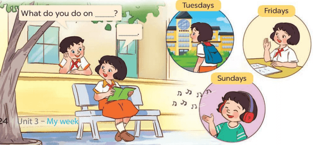 Tiếng Anh lớp 4 unit 3 lesson 2 trang 24 25