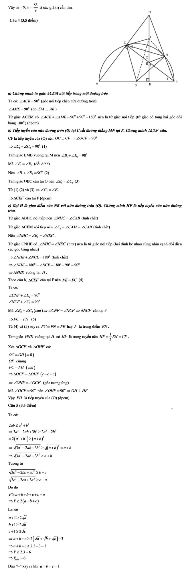 Đáp án toán vào 10 Lạng Sơn 2021 ảnh 2