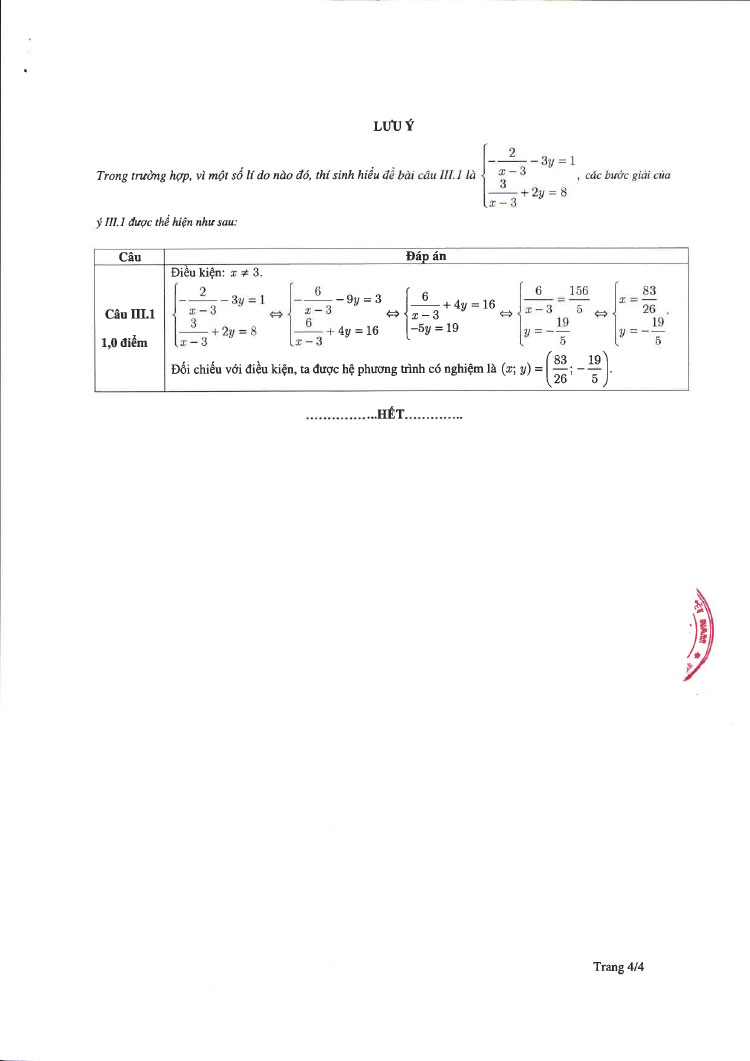 Đáp án đề thi vào 10 môn toán Hà Nội 2023 chính thức ảnh 4