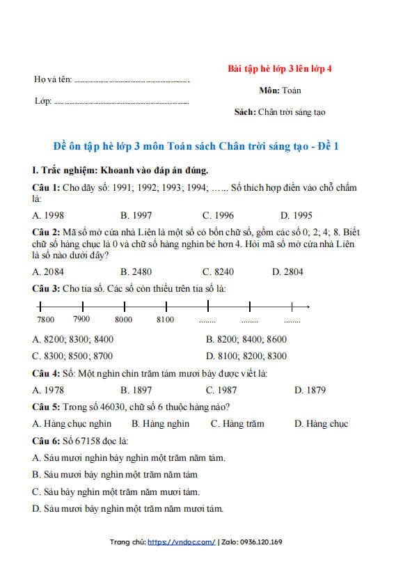 de on tap he lop 3 len lop 4 mon toan tieng viet sach chan troi sang tao so 1 h1*463448