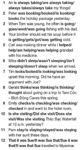 Tiếng Anh 11 Bright Progress Check Units 1 - 2