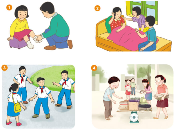 Trao đổi Lòng nhân ái lớp 4