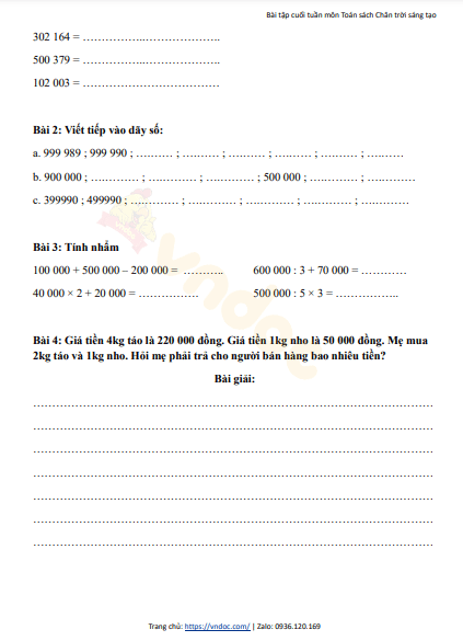 minh hoa bai tap cuoi tuan 10 toan 4 ctst h2*467395