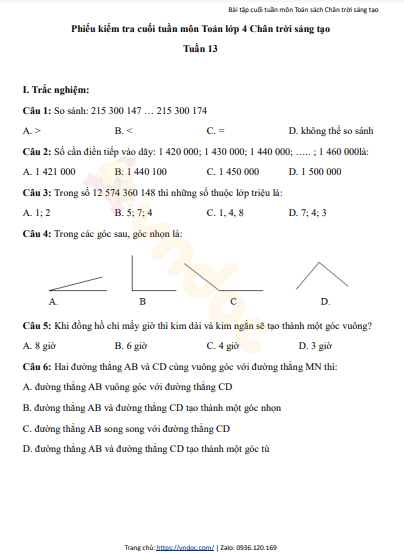 minh hoa bai tap cuoi tuan 13 toan 4 ctst h1*467671