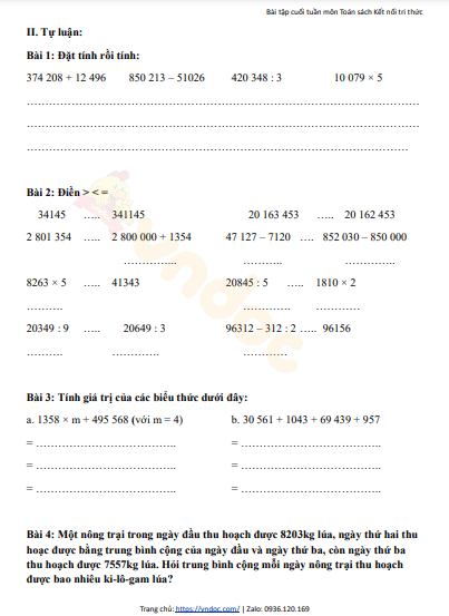 minh hoa bai tap cuoi tuan 16 toan 4 ctst h2*468293