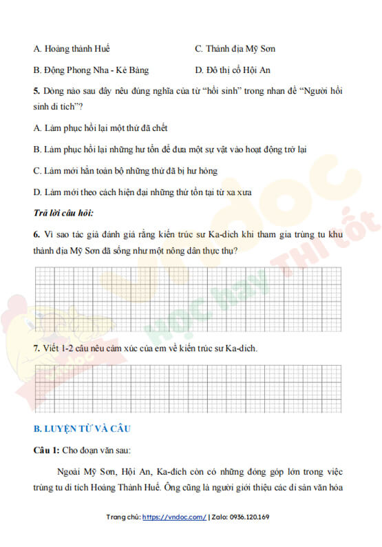 phieu bai tap cuoi tuan lop 4 mon tieng viet nang cao ket noi tri thuc tuan 3 h2*469191