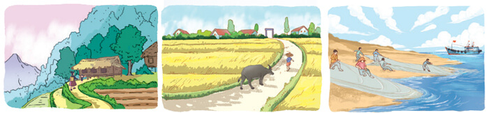 Nói và nghe: Những miền quê yêu dấu lớp 4